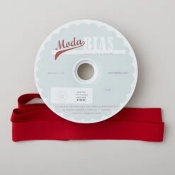 Bella Solid Bias Binding 20 Yard Spool - Christmas Red