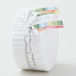 Bella Solids White Jelly Roll
