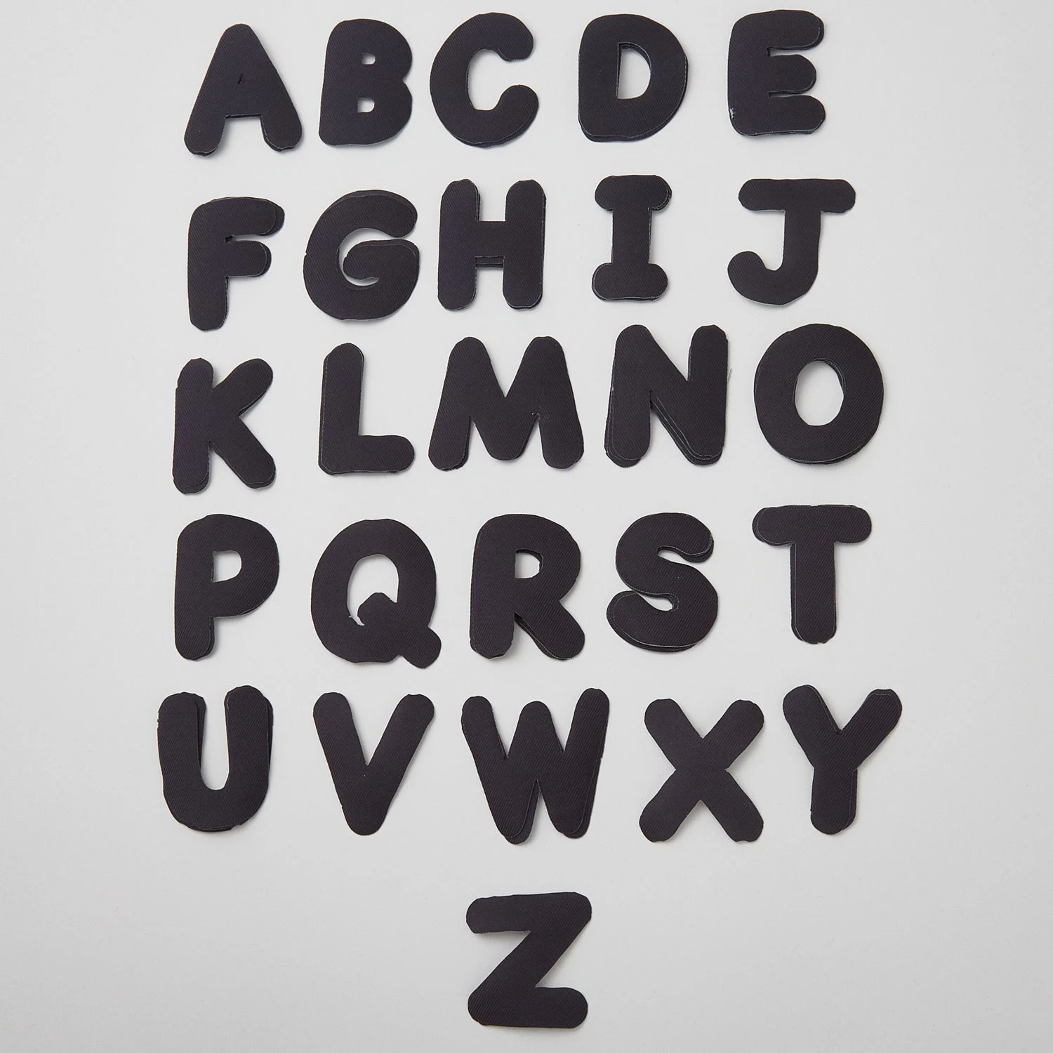 Missouri Star Iron-on Fabric - Black Round Alphabet 3 Missouri Star Iron-on Fabric - Black Round Alphabet