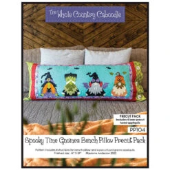 Spooky Time Gnomes Bench Pillow Precut Pack