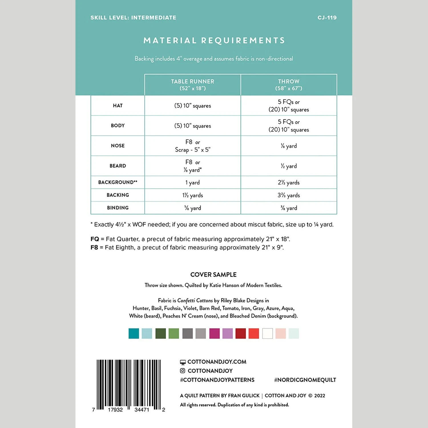 Nordic Gnome Quilt Pattern 4 Nordic Gnome Quilt Pattern - Image 2