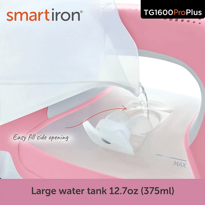 Oliso® TG1600Pro+ Smart Iron® - Pink 8 Oliso® TG1600Pro+ Smart Iron® - Pink - Image 6