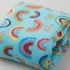 Winterfleece Prints - Over The Rainbow Turquoise 2 Yard Cut -Crafty Haven 17aaa711 61f2 3824 9813 2b218f3bec2c