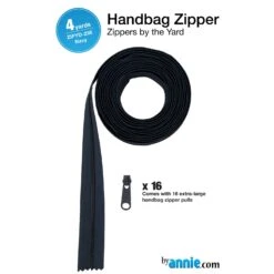 ByAnnie Zippers By The Yard - 4 Yards Navy