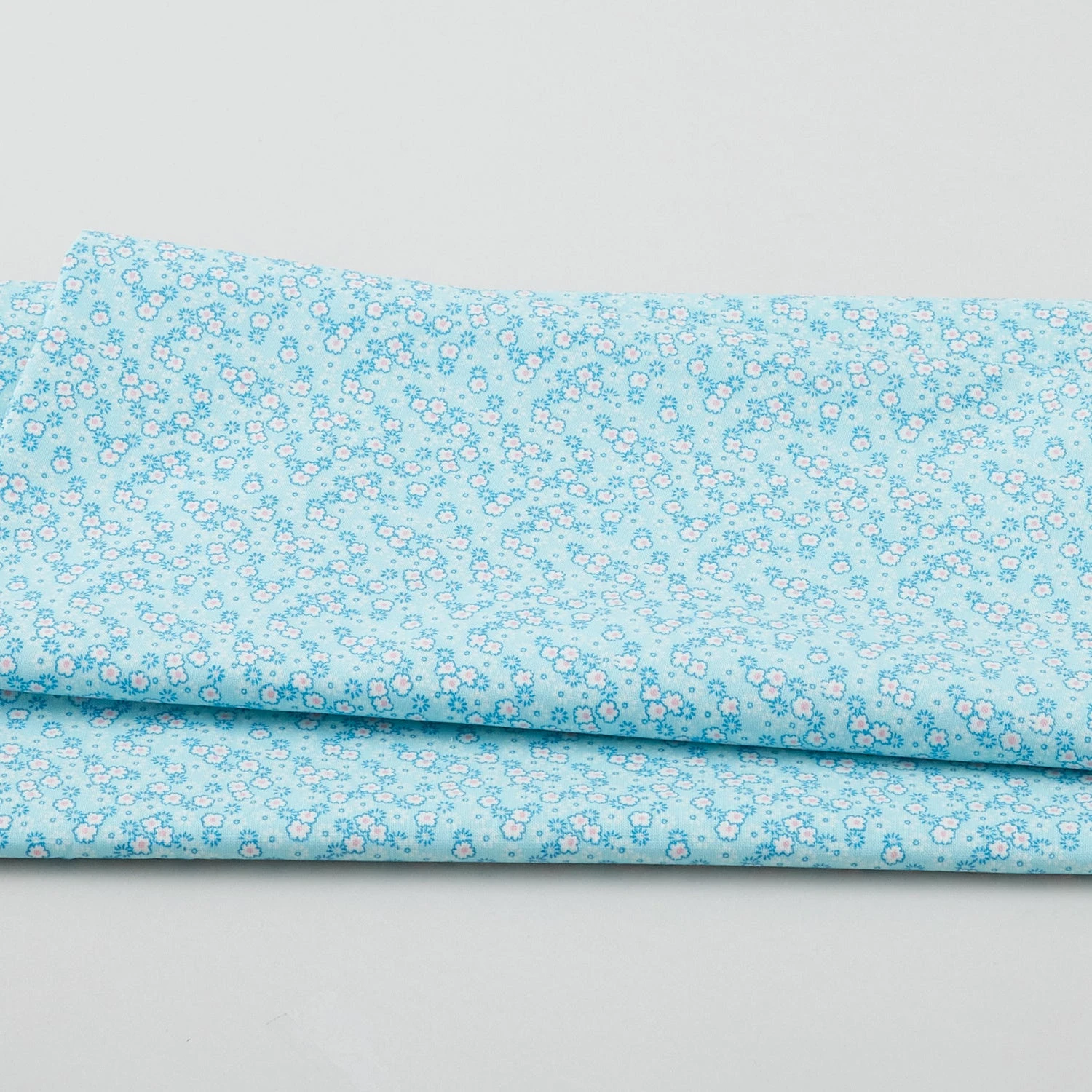 Nana Mae 6 - Mini Flowers Aqua 2 Yard Cut 3 Nana Mae 6 - Mini Flowers Aqua 2 Yard Cut