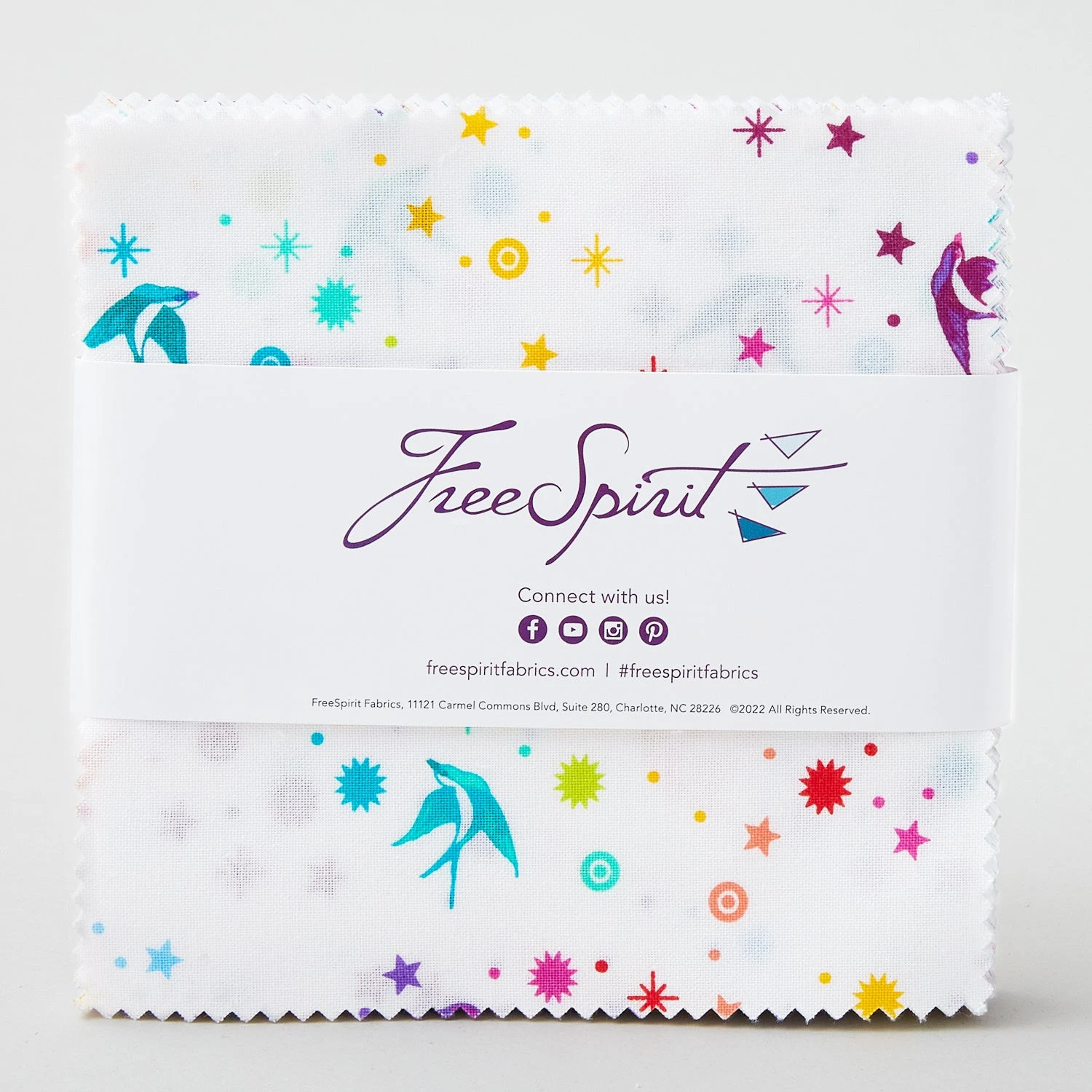 Tula Pink's True Colors - Fairy Dust White Charm Pack 4 Tula Pink's True Colors - Fairy Dust White Charm Pack - Image 2