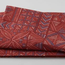 Breezeway Favorites - Geometric Mix Dark Red 2 Yd Cut