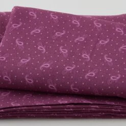 Rainbow Sampler - Simple Paisley Dark Purple 3 Yard Cut