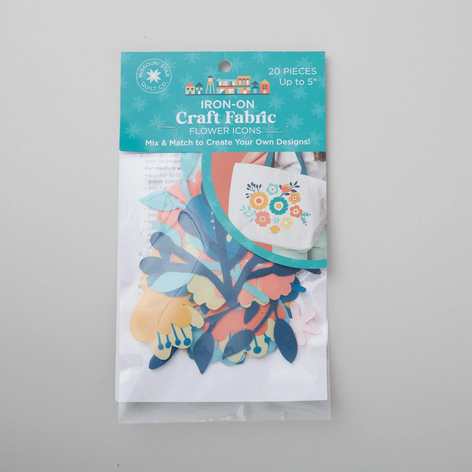 Missouri Star Iron-on Fabric - Quilt Town Flowers 4 Missouri Star Iron-on Fabric - Quilt Town Flowers - Image 2