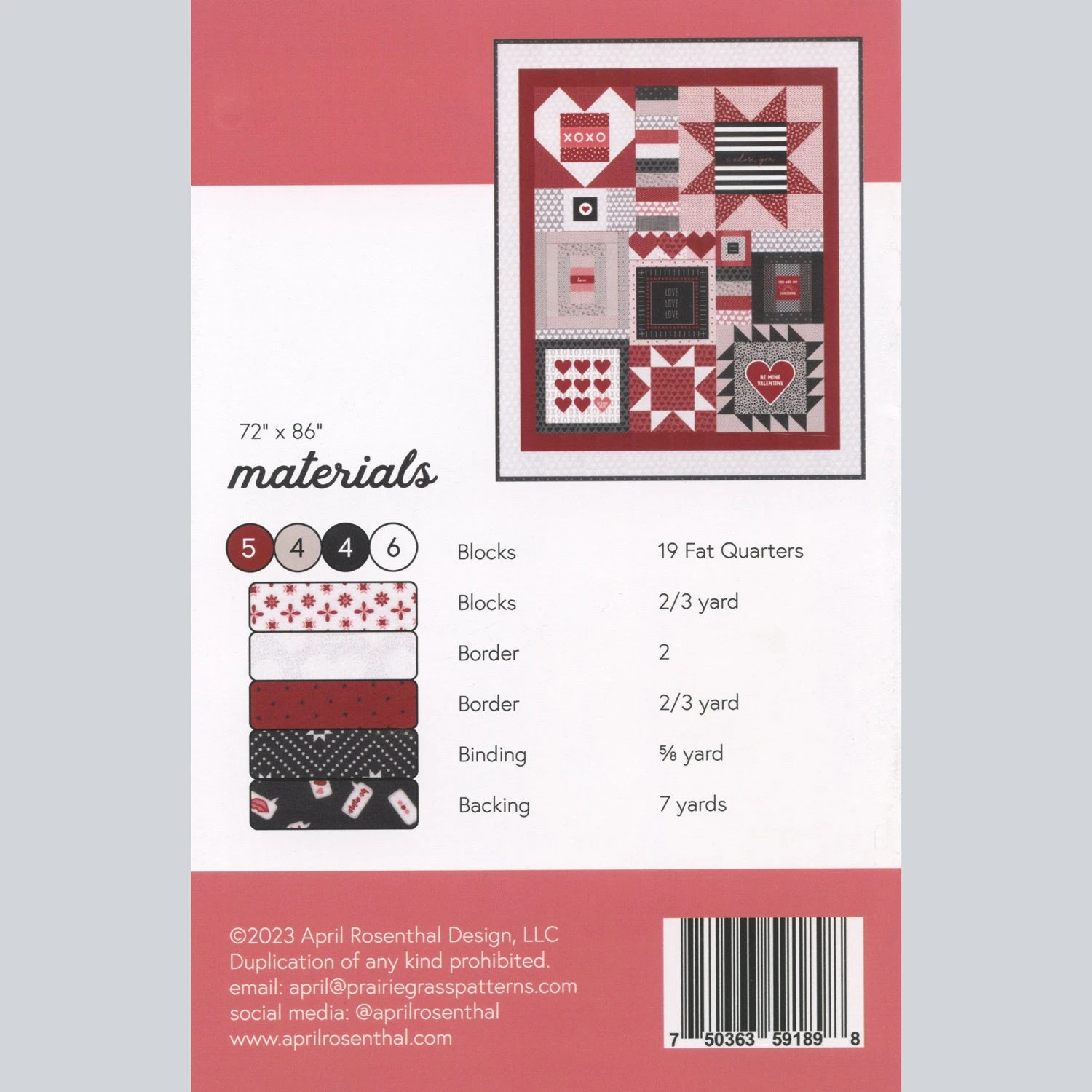 Words Of Love Quilt Pattern 4 Words Of Love Quilt Pattern - Image 2