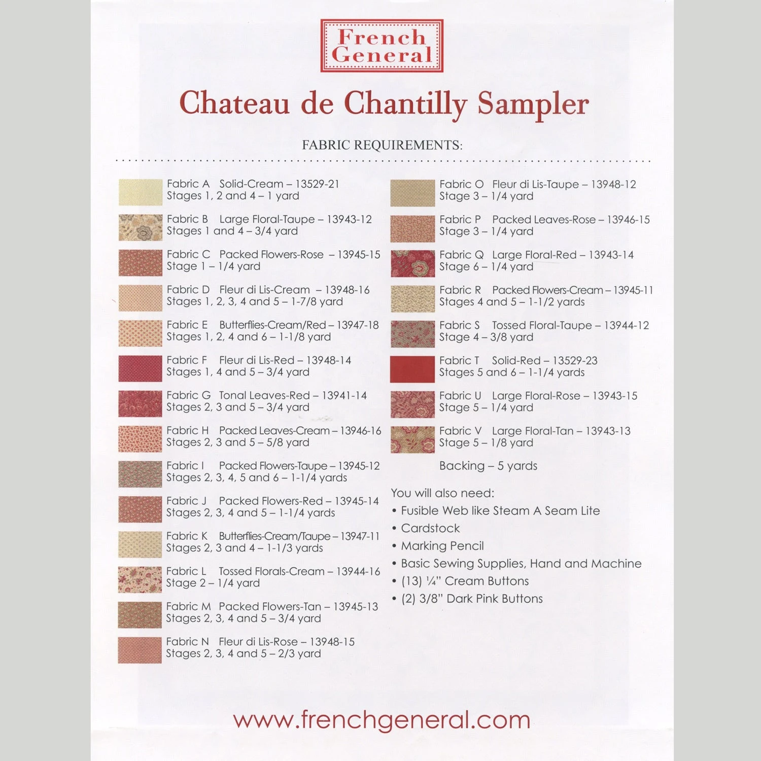 Chateau De Chantilly Sampler Quilt Pattern 4 Chateau De Chantilly Sampler Quilt Pattern - Image 2