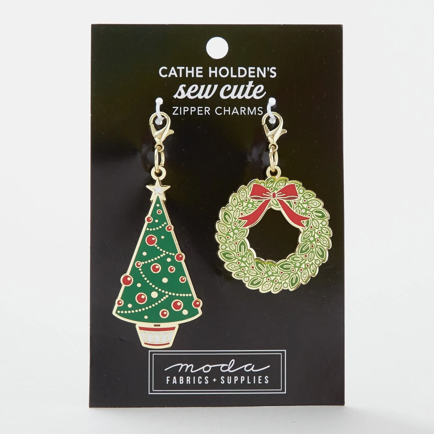 Sew Cute Zipper Pulls - Tree & Wreath 4 Sew Cute Zipper Pulls - Tree & Wreath - Image 2