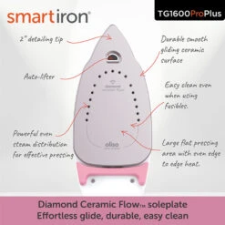 Oliso® TG1600Pro+ Smart Iron® - Pink 11 Oliso® TG1600Pro+ Smart Iron® - Pink -Crafty Haven 3b652677 2ad0 318e 8717 5d23ac447877 91d100eb 73f6 4bda 9038 aeb36d168d7c