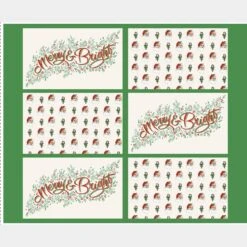 Monthly Placemat Panels - December Merry And Bright" Placemat Multi Panel