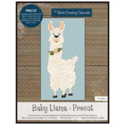 Baby Llama Precut Fused Appliqué Pack