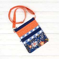 Caitlyn Crossbody Tote Bag Kit - Zippity-Do-Done™ Navy