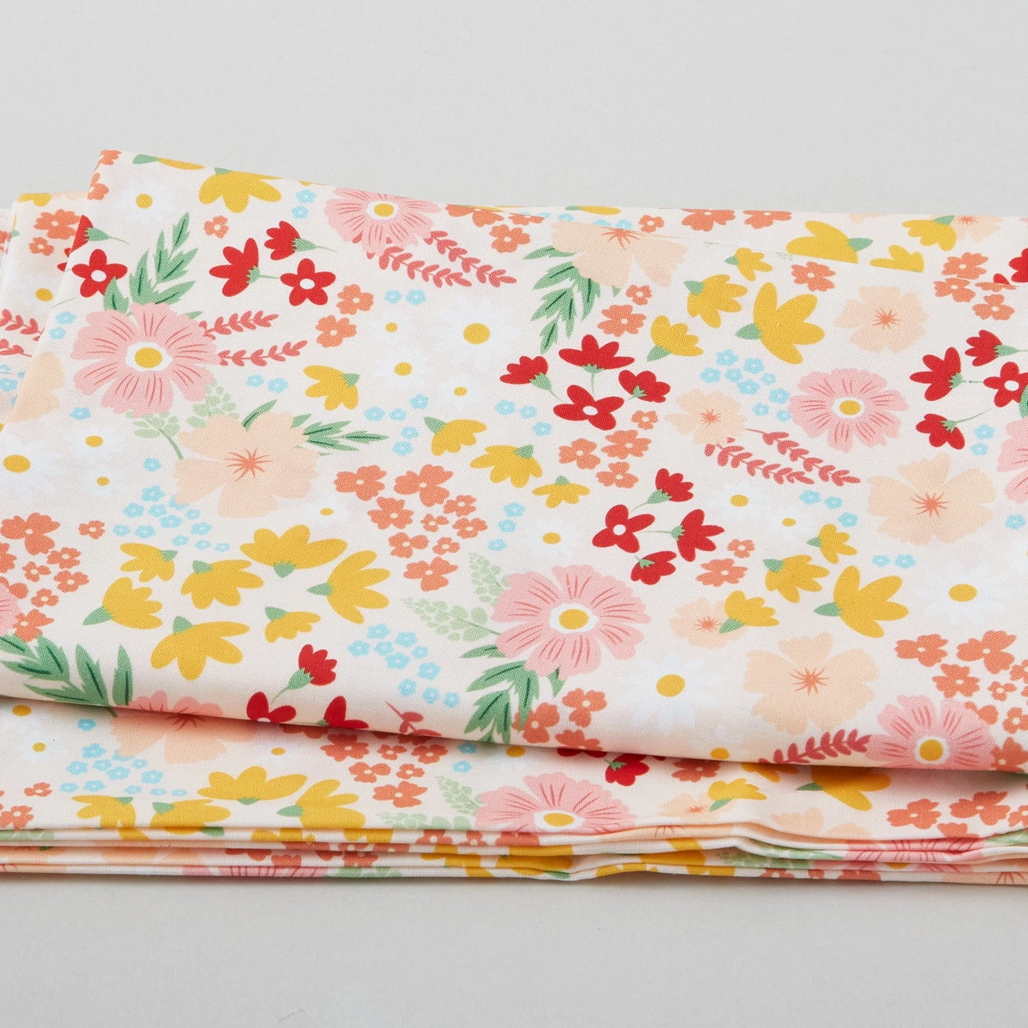 Digital Designs - Tossed Flowers Pink 2 Yard Cut 3 Digital Designs - Tossed Flowers Pink 2 Yard Cut