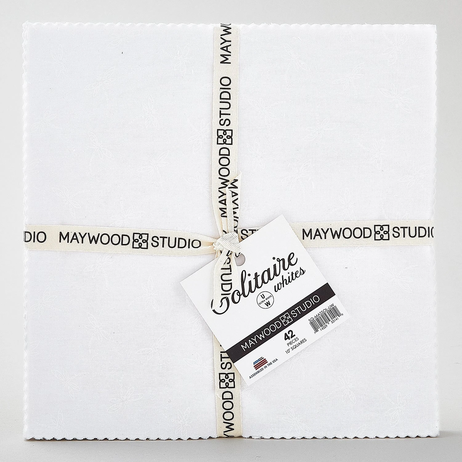 Solitaire Whites - Ultra White 10" Squares 4 Solitaire Whites - Ultra White 10" Squares - Image 2