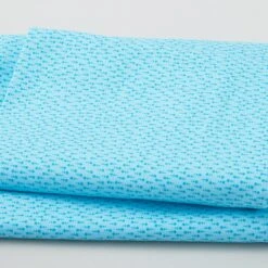 Raindrops - Dots In Rows Aqua 3 Yard Cut