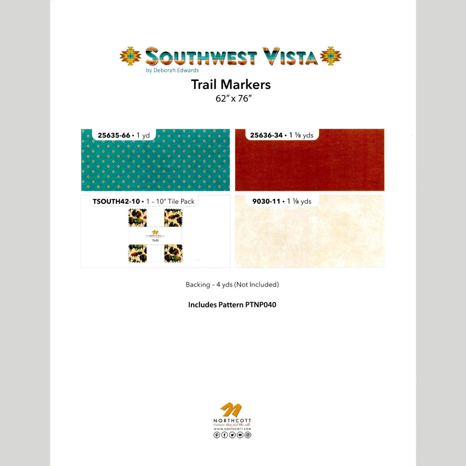 Trail Markers Quilt Kit 6 Trail Markers Quilt Kit - Image 4