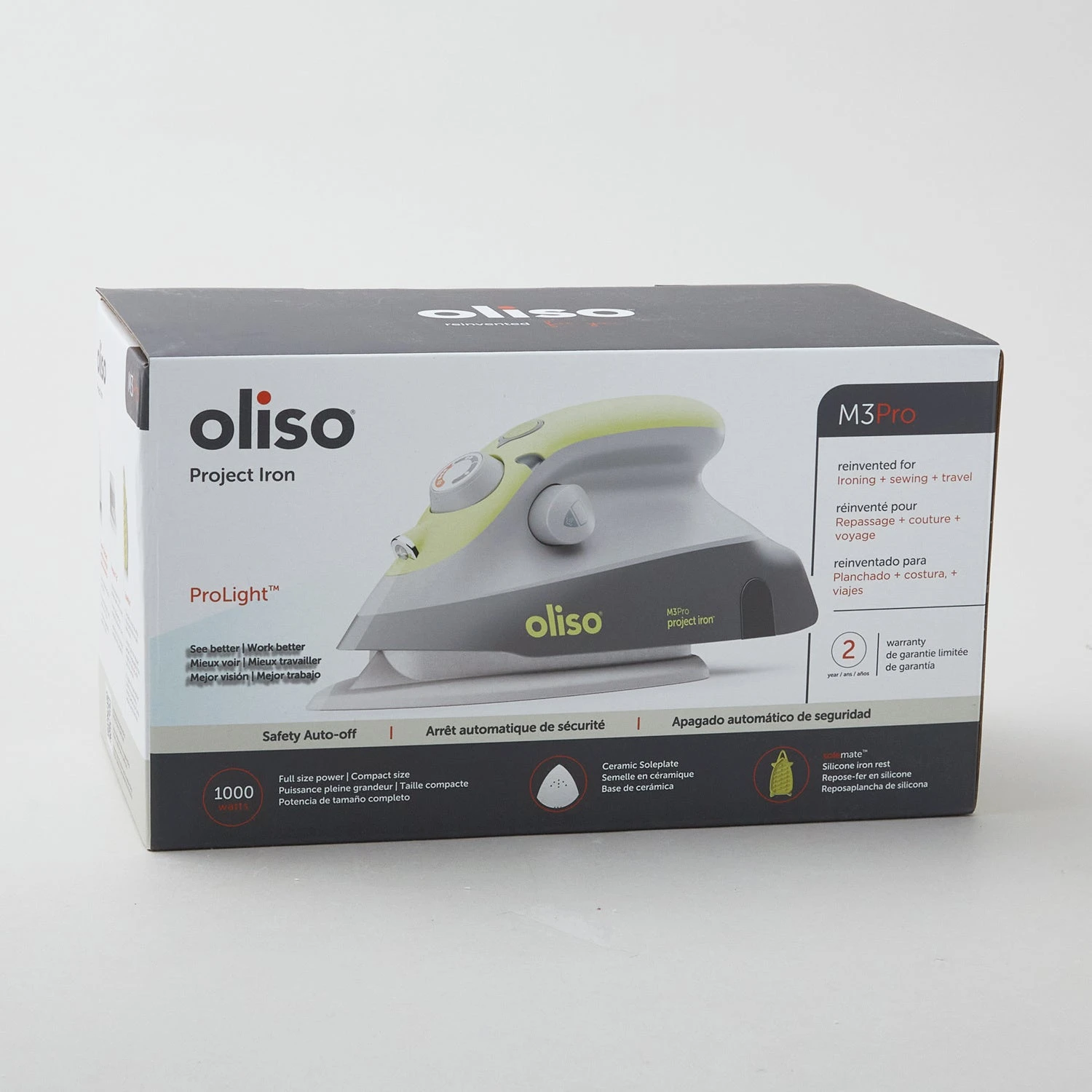 Oliso® M3PRO Mini Project Iron With Trivet - Pistachio 8 Oliso® M3PRO Mini Project Iron With Trivet - Pistachio - Image 6