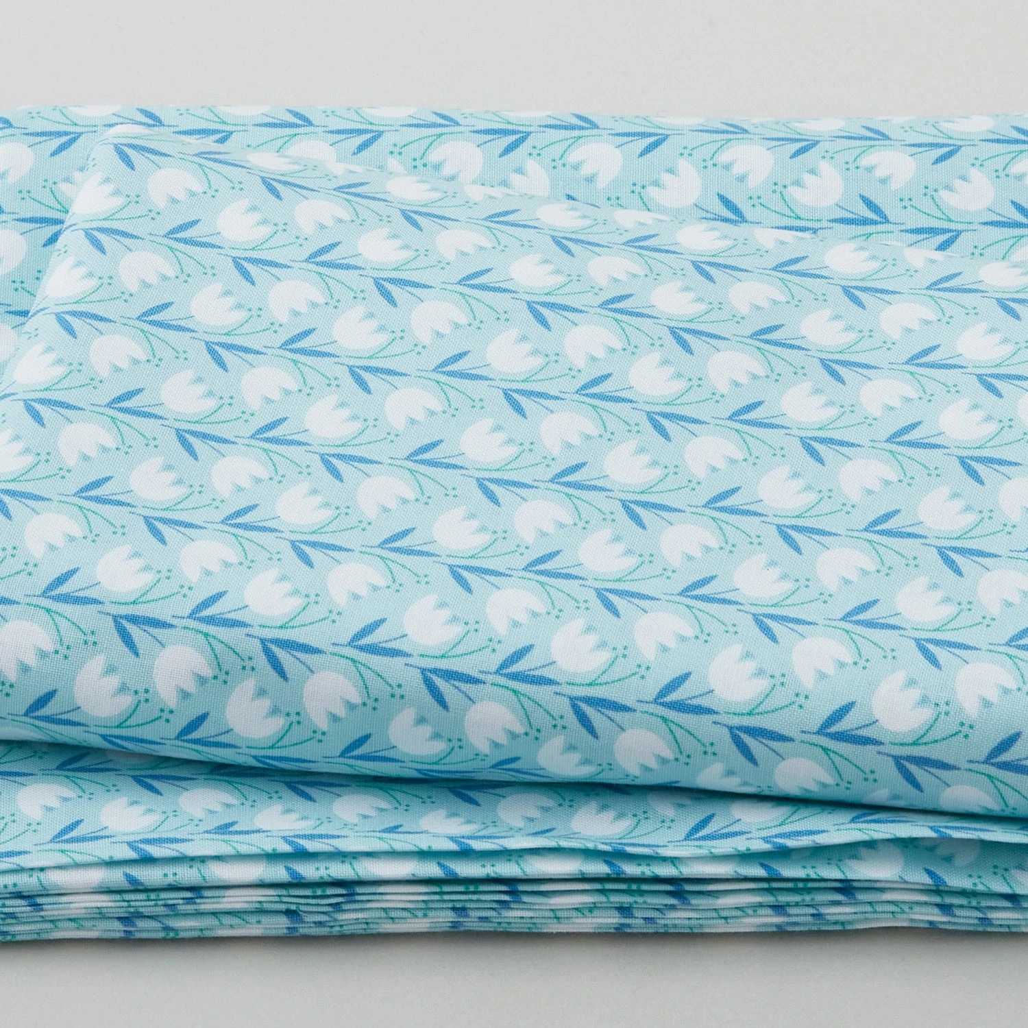 Windsong Meadows - Climbing Tulips Teal 3 Yard Cut 3 Windsong Meadows - Climbing Tulips Teal 3 Yard Cut