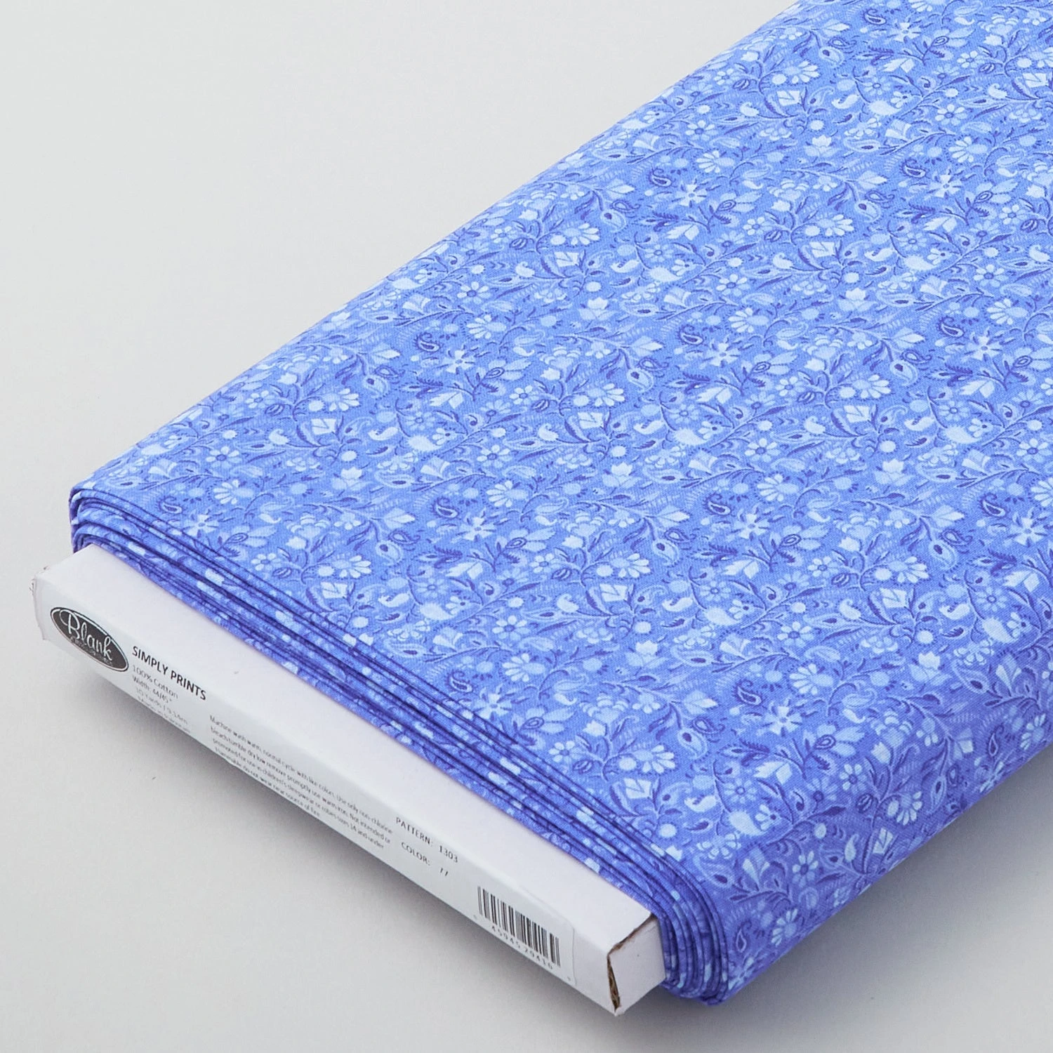 Simply Prints - Paisley Vines Dark Blue 10 Yard Bolt 3 Simply Prints - Paisley Vines Dark Blue 10 Yard Bolt