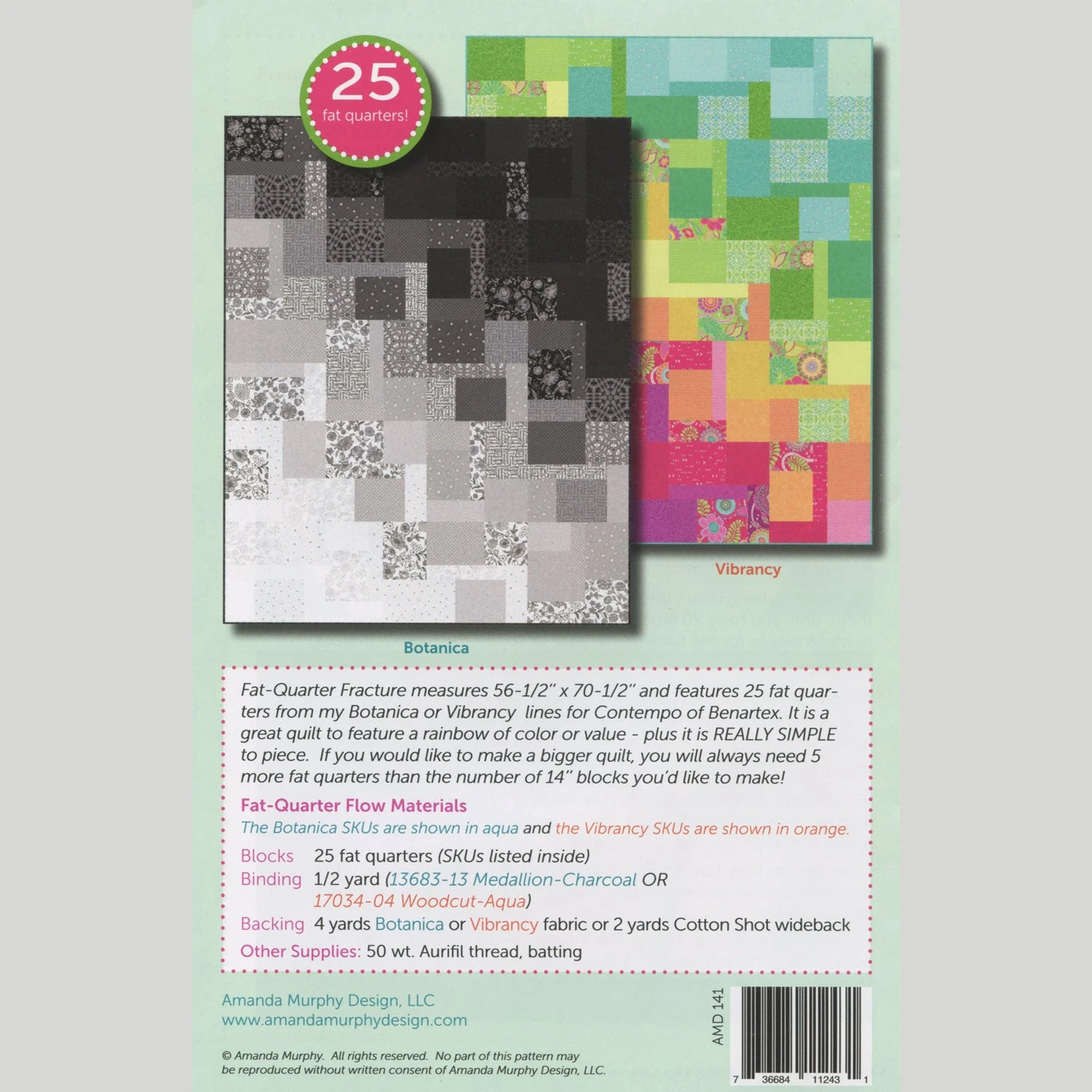 Fat-Quarter Flow Quilt Pattern 3 Fat-Quarter Flow Quilt Pattern - Image 2