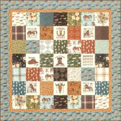 Cowboy Squares Quilt Kit