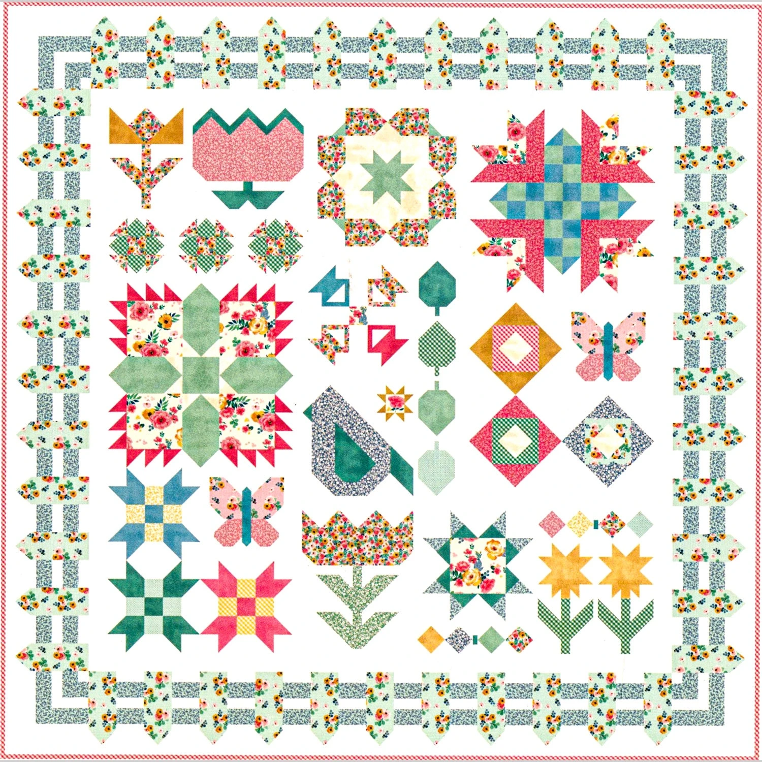 Garden Variety Quilt Kit 3 Garden Variety Quilt Kit