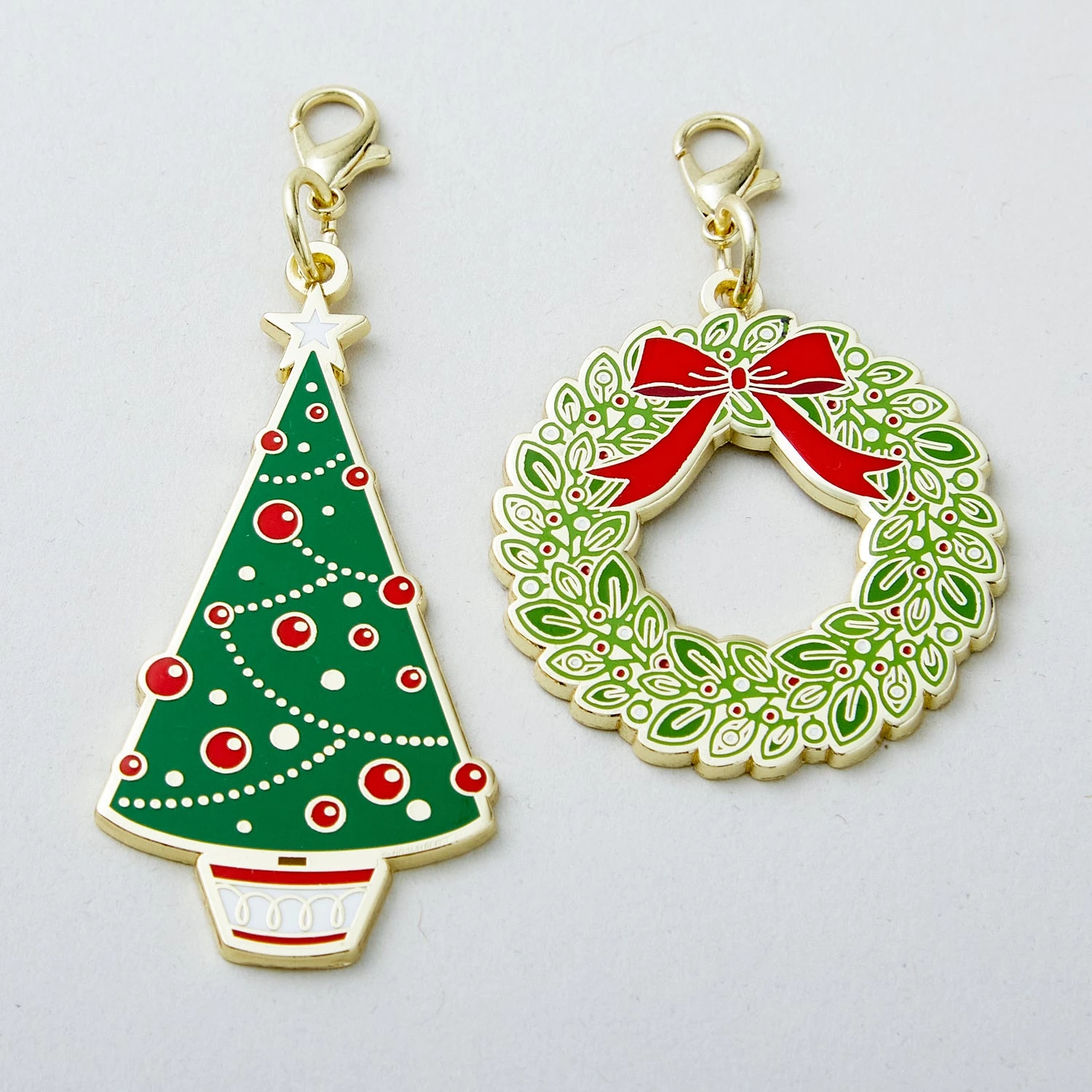 Sew Cute Zipper Pulls - Tree & Wreath 3 Sew Cute Zipper Pulls - Tree & Wreath