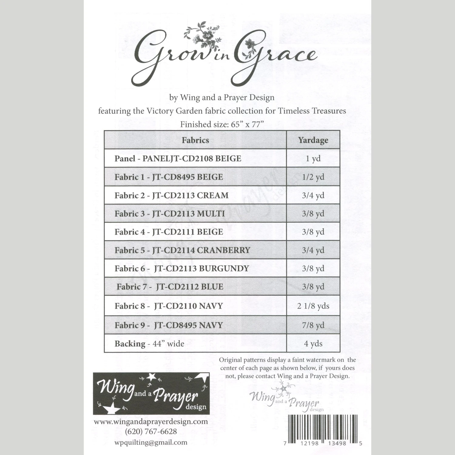 Grow In Grace Quilt Pattern 4 Grow In Grace Quilt Pattern - Image 2