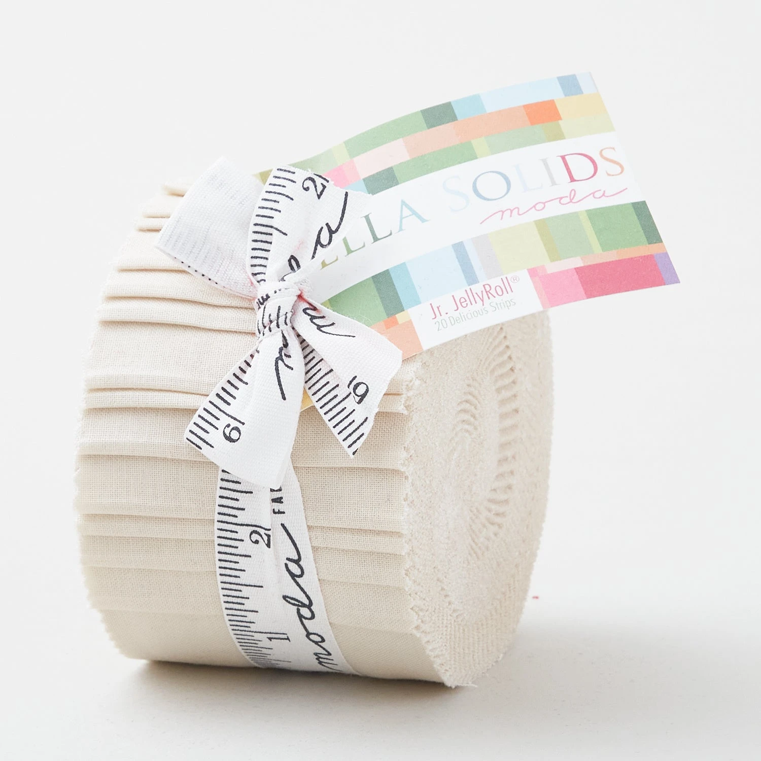 Bella Solids Natural Junior Jelly Roll 3 Bella Solids Natural Junior Jelly Roll