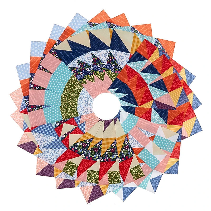 Missouri Star Iron-on Patchwork Quilt Blocks - 5" X 5" Cottagecore 20pk 4 Missouri Star Iron-on Patchwork Quilt Blocks - 5" X 5" Cottagecore 20pk - Image 2