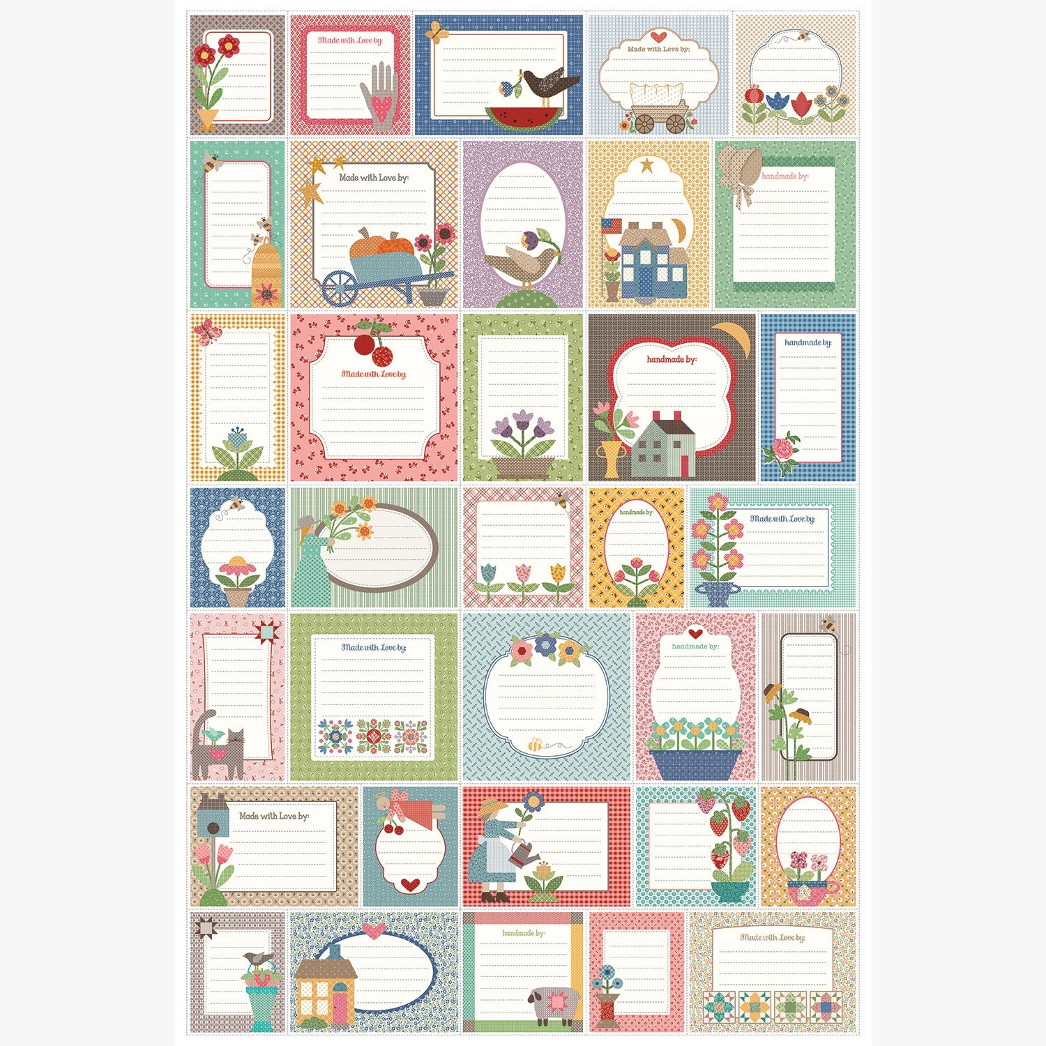 Home Town - Home Décor Vintage Quilt Label Panel 3 Home Town - Home Décor Vintage Quilt Label Panel