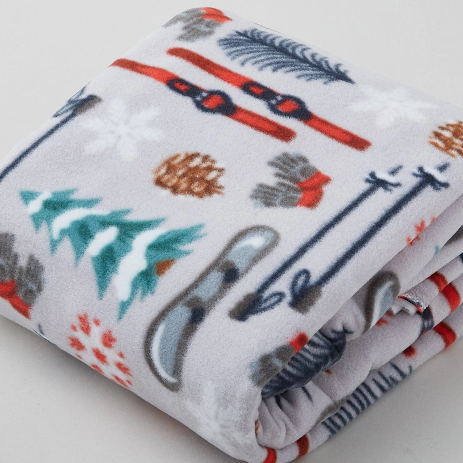 Winterfleece Prints - Winter Lodge Grey 2 Yard Cut 3 Winterfleece Prints - Winter Lodge Grey 2 Yard Cut