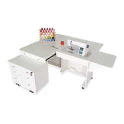 Kangaroo & Joey Sewing Cabinet - Ash White -Crafty Haven 8e861188 666f 313f 8901 285004217811
