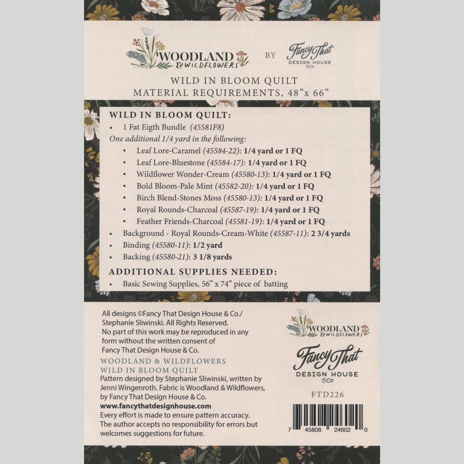 Wild In Bloom Quilt Pattern 4 Wild In Bloom Quilt Pattern - Image 2