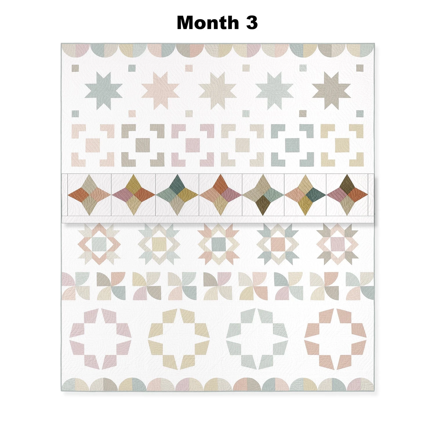 Missouri Star Summer Strolls Triple Play Block Of The Month 9 Missouri Star Summer Strolls Triple Play Block Of The Month - Image 7
