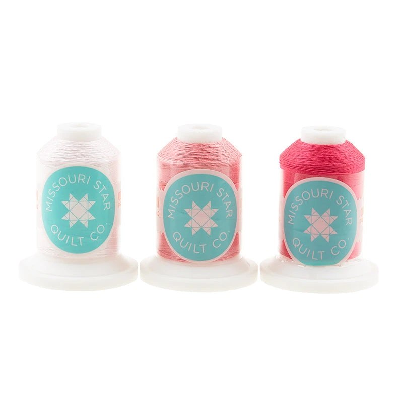 Missouri Star Pinks 50 Wt Cotton Thread Stash Builder 3 Pack 3 Missouri Star Pinks 50 Wt Cotton Thread Stash Builder 3 Pack