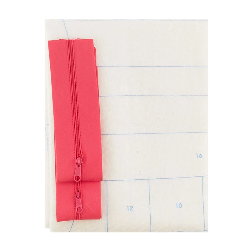 Zippity-Do-Done™ Quilt As You Go Cosmetic Bags Kit - Pink Zipper 4 Zippity-Do-Done™ Quilt As You Go Cosmetic Bags Kit - Pink Zipper - Image 2