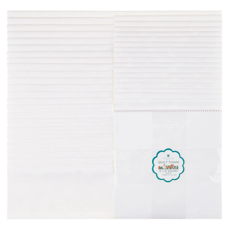 Quilt Town Tossed Missouri Stars White 10" Squares 3 Quilt Town Tossed Missouri Stars White 10" Squares