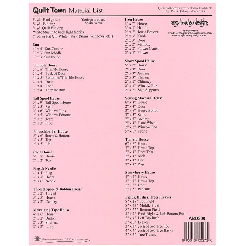 Quilt Town Wall Hanging Pattern 4 Quilt Town Wall Hanging Pattern - Image 2