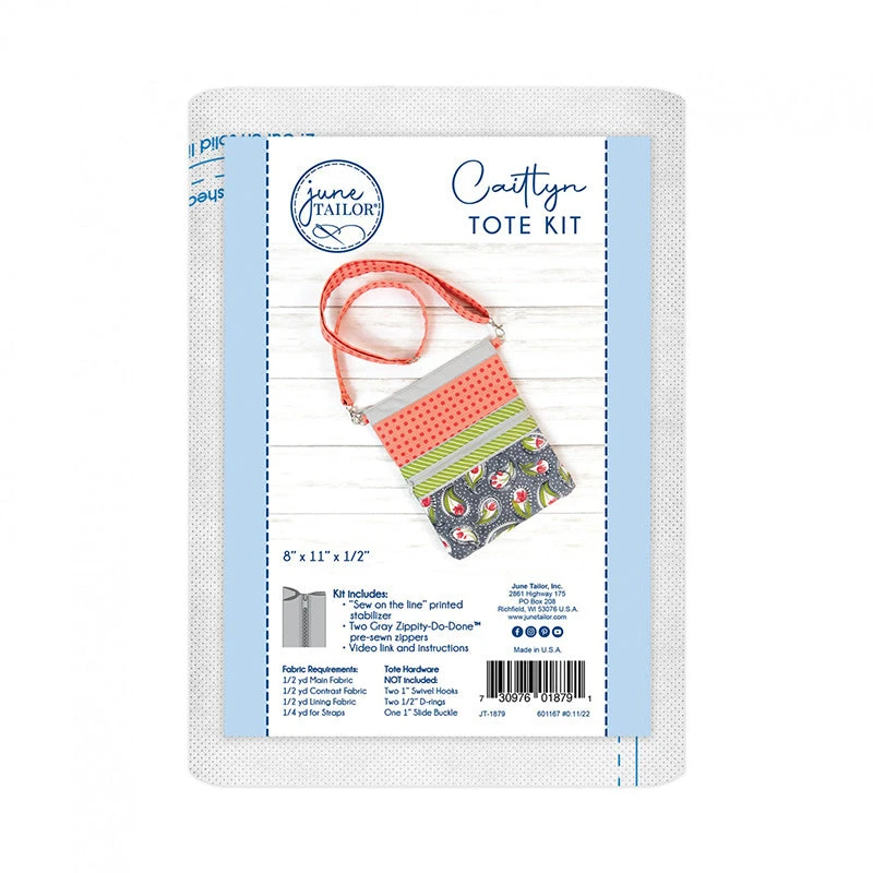 Caitlyn Crossbody Tote Bag Kit - Zippity-Do-Done™ Gray 5 Caitlyn Crossbody Tote Bag Kit - Zippity-Do-Done™ Gray - Image 3