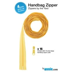 ByAnnie Zippers By The Yard - 4 Yards Dandelion