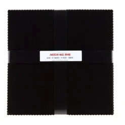 American Made Brand Cotton Solids Black 10" Squares