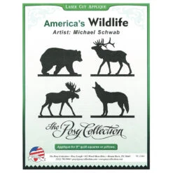 America's Wildlife Fusible Appliqué Shapes - Series 1 -Crafty Haven americas wildlife fusible appliqu shapes series 1 pc 2486 the posy collection michael schwab 14e967
