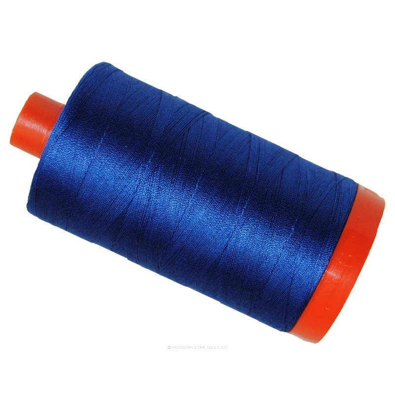 Aurifil 50 WT Cotton Mako Large Spool Thread Dark Cobalt 3 Aurifil 50 WT Cotton Mako Large Spool Thread Dark Cobalt