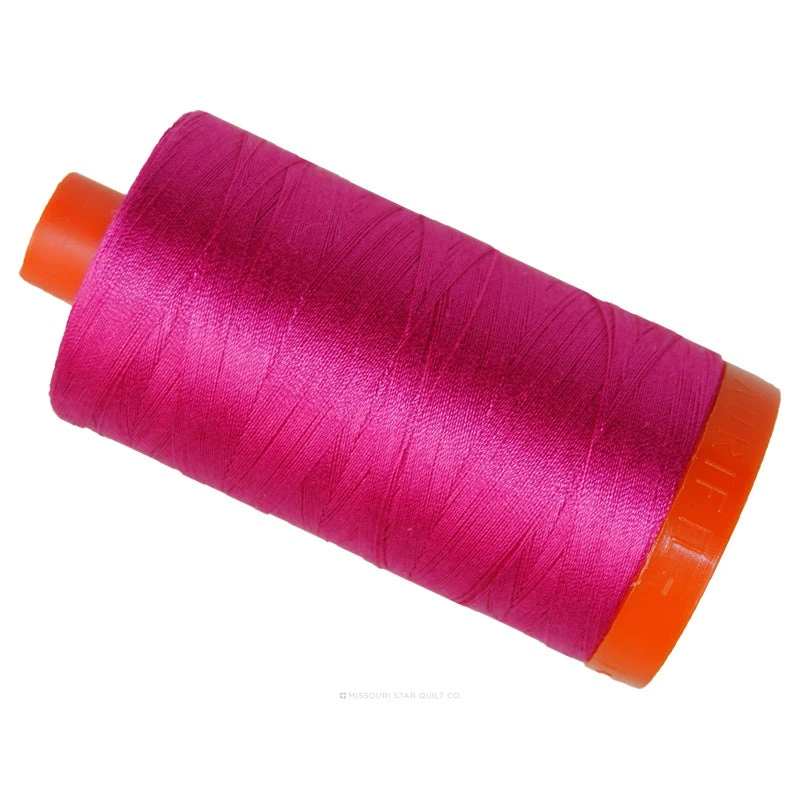 Aurifil 50 WT Cotton Mako Large Spool Thread Fuchsia 3 Aurifil 50 WT Cotton Mako Large Spool Thread Fuchsia