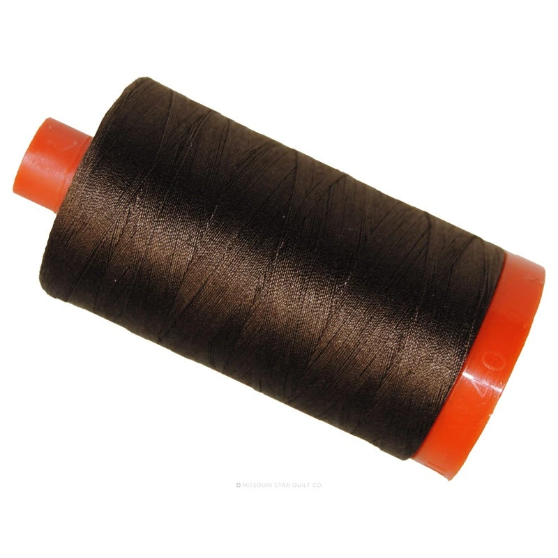 Aurifil 50 WT Cotton Mako Large Spool Thread Medium Bark 3 Aurifil 50 WT Cotton Mako Large Spool Thread Medium Bark